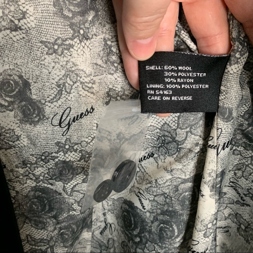 Guess Hooded Wool Toggle Coat - Picture 15 of 16